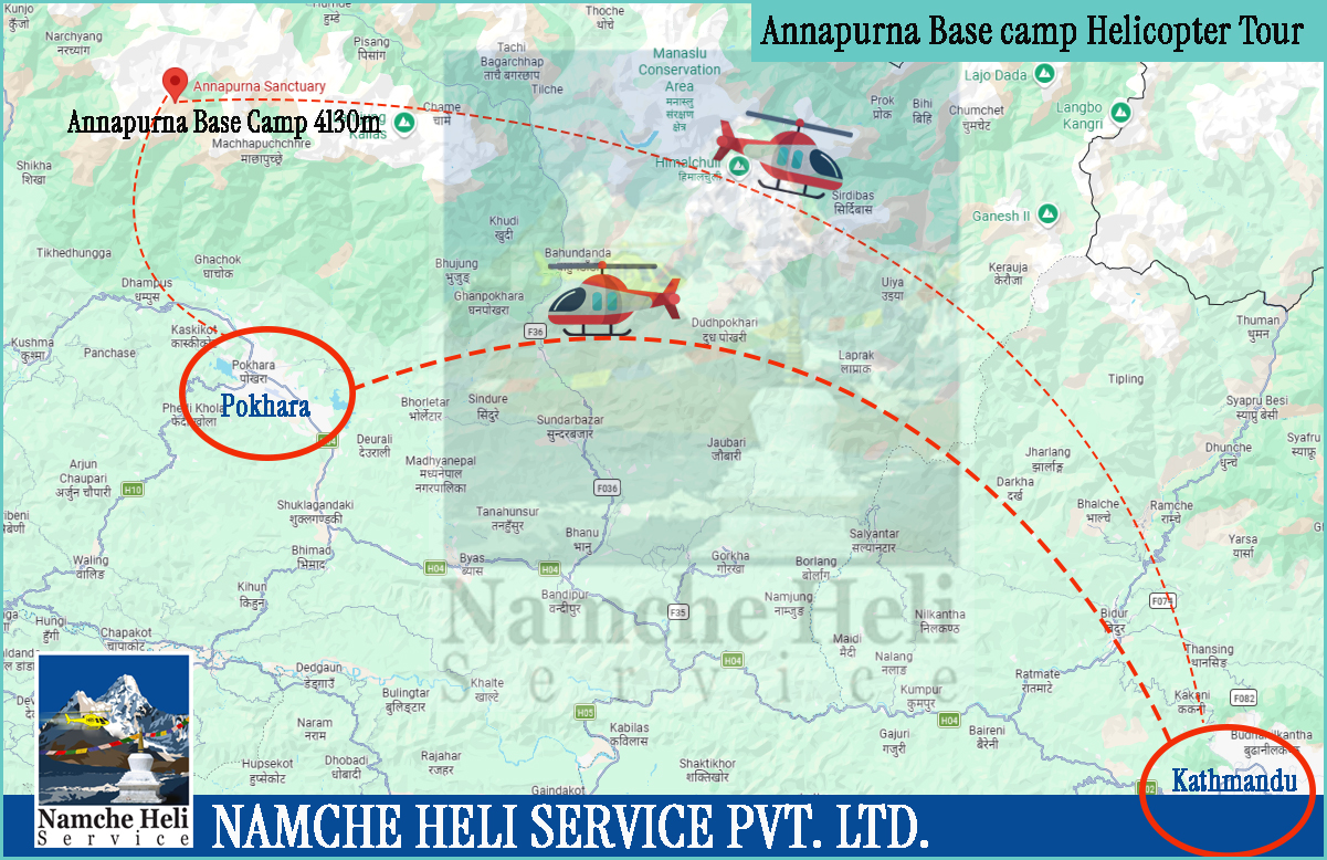 Annapurna Base Camp Tour Map