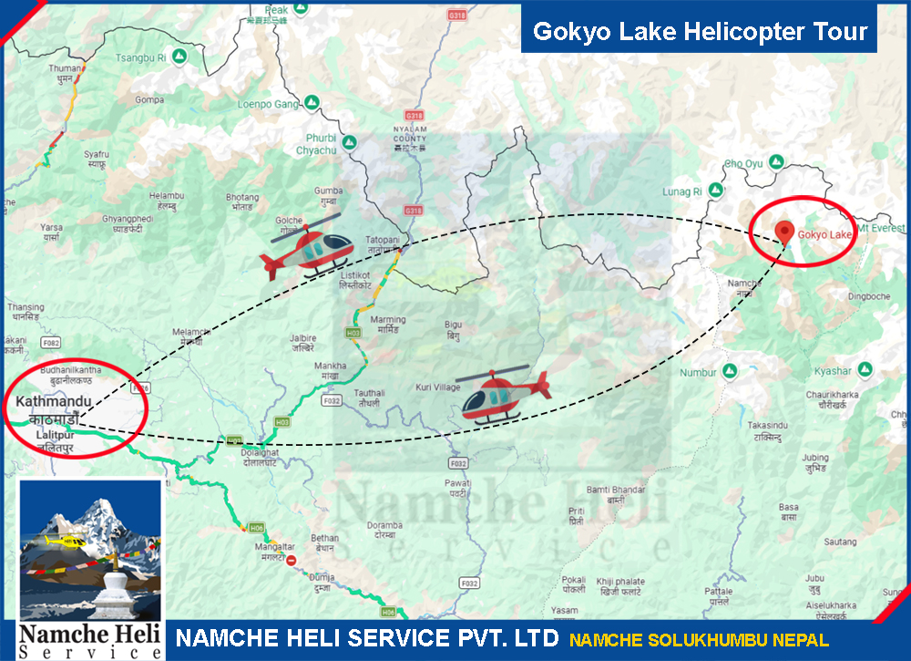 Gokyo Lake Heli Tour Map