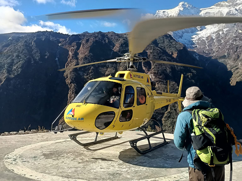 Private helicopter Nepal