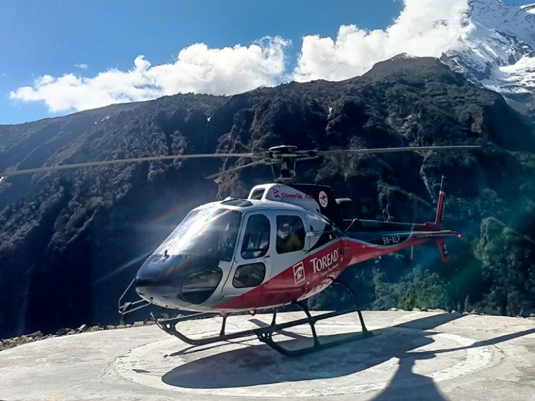 Dingboche to Lukla Helicopter Flight Cost Starting USD 350